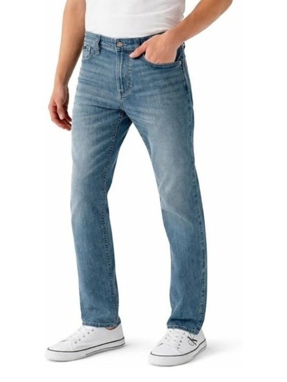 NWT Calvin Klein Jeans Men's W32 X L30 Straight Fit Denim Blue